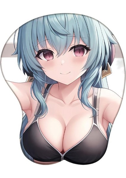 High Quality ShoeBag Happy World Shopping Genshin Yaratıcı 3D Silikon Mousepad Bilek Desteği Mouse Pad Anime Oyunu Bilek Dinlenme Fare Mat (Yurt Dışından)