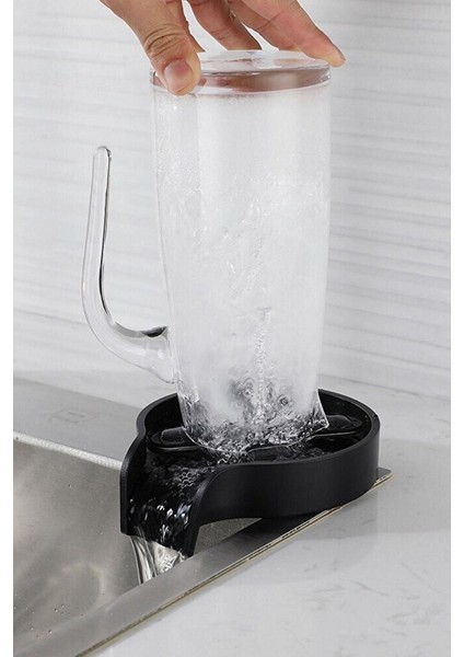 Yüksek Basınçlı Otomatik Bardak Yıkama Aparatı Lavabo Için Hızlı Bardak Durulayıcı