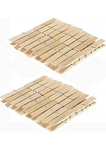 Ahşap Klasik Mandal 20 Li Paket