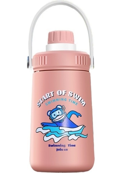 304 Paslanmaz Çelik Termos Bardak Taşınabilir Spor Su Bardağı 360 ml Sevimli Bardak (Yurt Dışından)