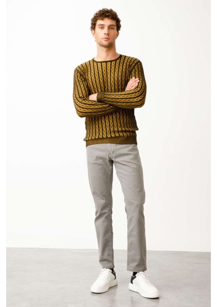 Erkek Siyah Standart Bisiklet Yaka Triko modelleri