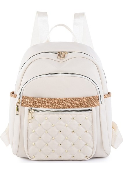 Şık Eşkenar Dörtgen, Büyük Kapasiteli, Kontrast Renkli Seyahat Sırt Çantası (Yurt Dışından)