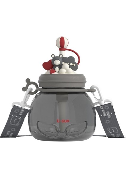 Erkekler ve Kızlar Için Soğuk Demleme Bardağı, Çocuklar ve Öğrenciler Için Karikatür Sevimli Yüksek Değerli Plastik Bardak Askılı Su Bardağı (Yurt Dışından)