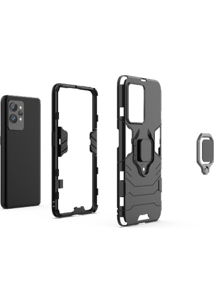 Realme Gt 2 Pro Kickstand Darbeye Kapak Için Kılıf 360 &deg; Dönen Halka Damla (Yurt Dışından) fiyatları