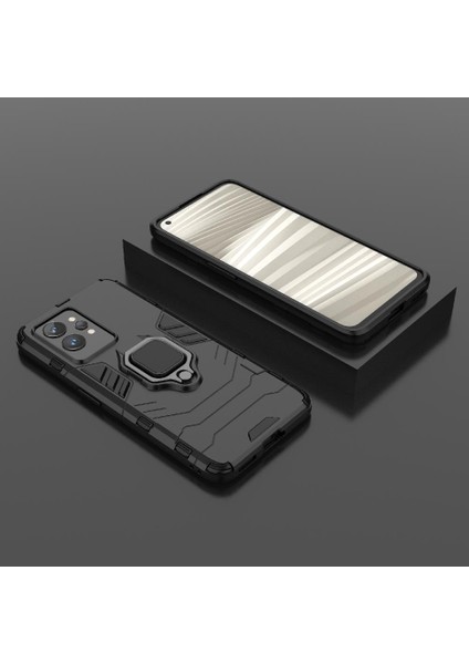Realme Gt 2 Pro Kickstand Darbeye Kapak Için Kılıf 360 &deg; Dönen Halka Damla (Yurt Dışından) modelleri
