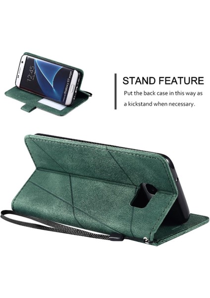 Samsung Galaxy S7 Kenar Cüzdan Flip Folio Darbeye Kart Tutucu (Yurt Dışından)