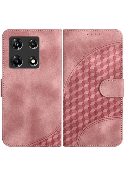 Infinix Not 30 Pro Için Kılıf Darbeye Deri Kılıf Pu Deri Kapak Çevirin (Yurt Dışından)