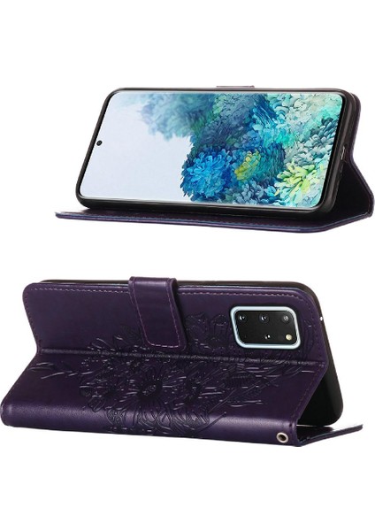 Samsung Galaxy S20 Artı 5g Kabartma Kelebek Premium Deri (Yurt Dışından) fırsatları