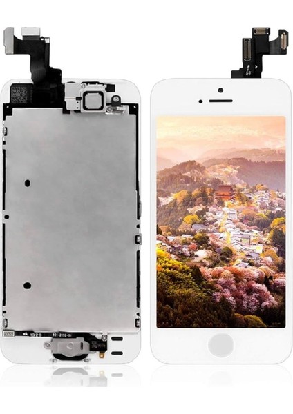 Iphone 5s Beyaz Uyumlu LCD Dokunmatik Ekran