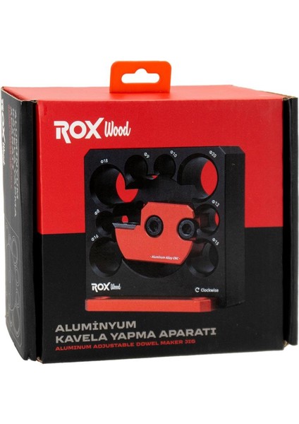 Rox Wood 0258 Alüminyum Gövde Kavela Yapma Aparatı 8-20 mm