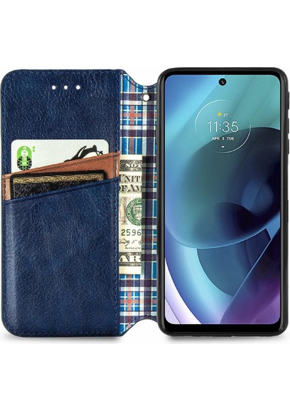 Motorola Moto G51 Moda Tasarım Cüzdan Fonksiyonu Için Kılıf Kapak Kılıfı (Yurt Dışından) indirimleri