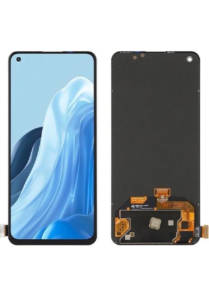 Oppo Reno 7 Uyumlu LCD Dokunmatik Ekran Çıtasız Siyah (4g)(Tamir Seti )