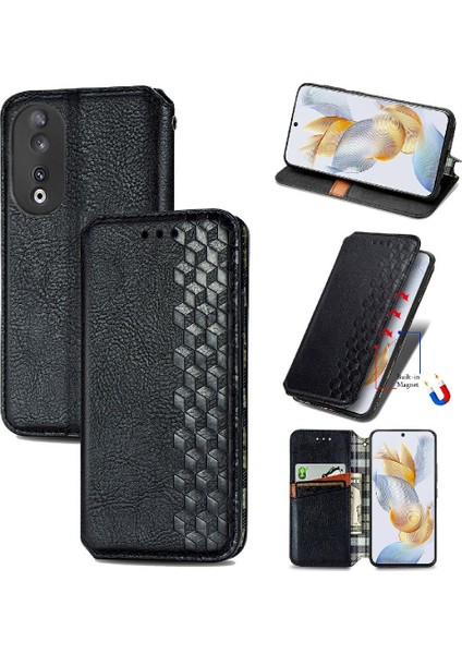 Huawei Onur Için Kılıf 90 5g Cüzdan Fonksiyonu Zarif Iş Moda (Yurt Dışından) modelleri