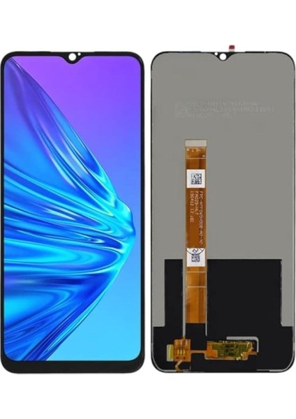 Realme C3 Uyumlu LCD Dokunmatik Ekran Çıtasız Siyah(Tamir Seti )