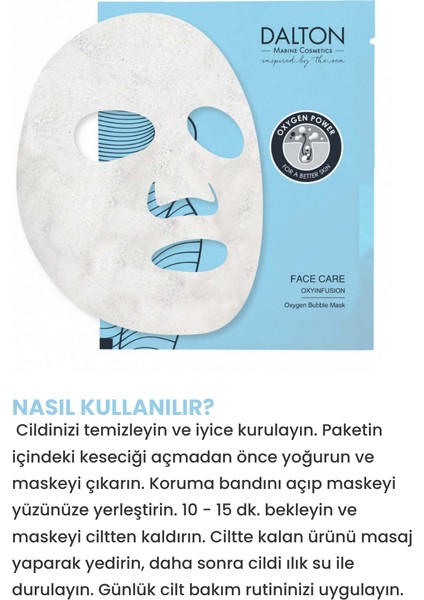 Face Care Bubbl Oksijenli Köpüren Canlandırıcı Kağıt Maske