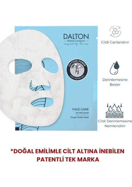 Face Care Bubbl Oksijenli Köpüren Canlandırıcı Kağıt Maske