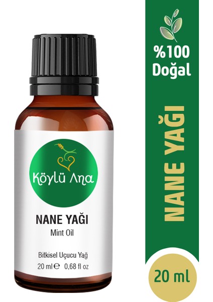 Nane Yağı 20 ml - Saf Esansiyel Yağ Hava Tazeleyici Buhurdanlık Esansı