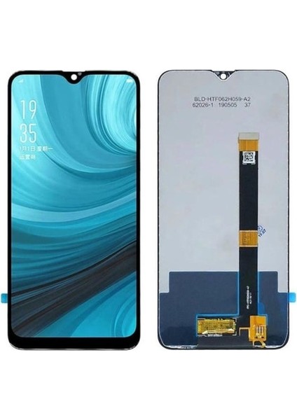 Oppo A7X Uyumlu LCD Dokunmatik Ekran Çıtasız Siyah(Tamir Seti )