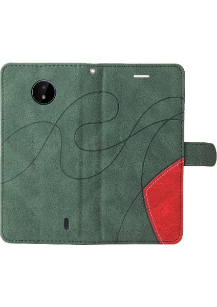 Kart Yuvası Standı Pu Flip ile Nokia C10/C20 Kickstand Koruyucu Kılıf (Yurt Dışından)