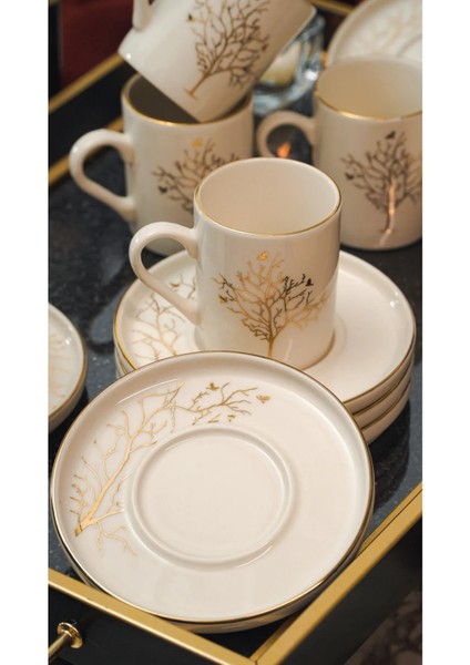 Hayat Ağacı 6 Kişilik 12 Parça Kahve Takımı indirimleri