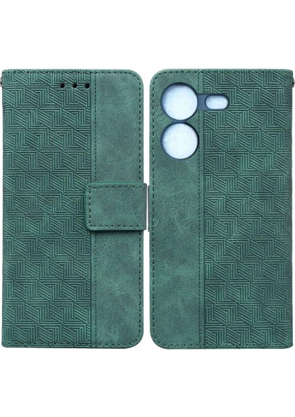 Tecno Pova 5 Cüzdan Kapak Premium Pu Deri Kickstand Özelliği (Yurt Dışından)