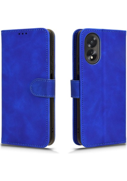 Oppo A38 4g Deri Için Kılıf Kart ile Folio Flip Case Koruyucu Kapak (Yurt Dışından)