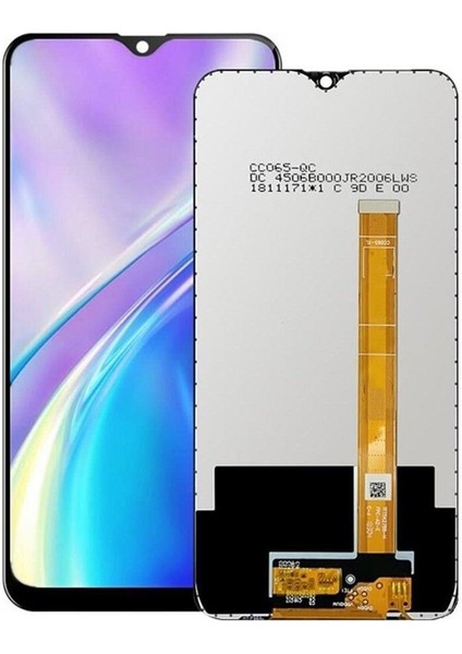 Oppo A7 Uyumlu LCD Dokunmatik Ekran Çıtasız Siyah Servıce(Tamir Seti )