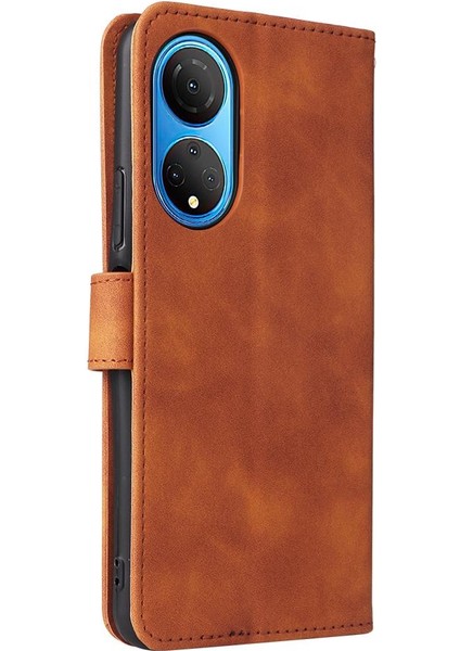 Kart Tutucu Kickstand Deri Folio Flip Case ile Onur X7 Için Kılıf (Yurt Dışından) modelleri