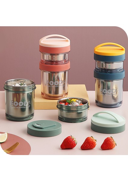 Ofis Çalışanları Için Yalıtımlı Öğle Yemeği Kutusu, Öğrenciler Için 304 Paslanmaz Çelik Taşınabilir Çorba Bardağı, Isıtmalı Kahvaltı Bardağı (Yurt Dışından) fiyatları