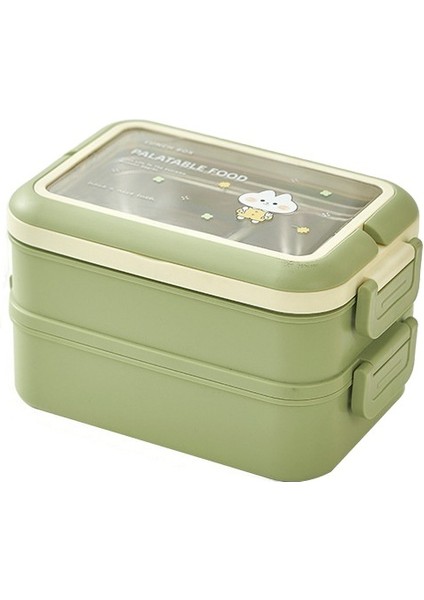Yalıtımlı Öğle Yemeği Kutusu Paslanmaz Çelik Öğle Yemeği Kutusu Taşınabilir Çift Katmanlı Yemek Kabı (Yurt Dışından)