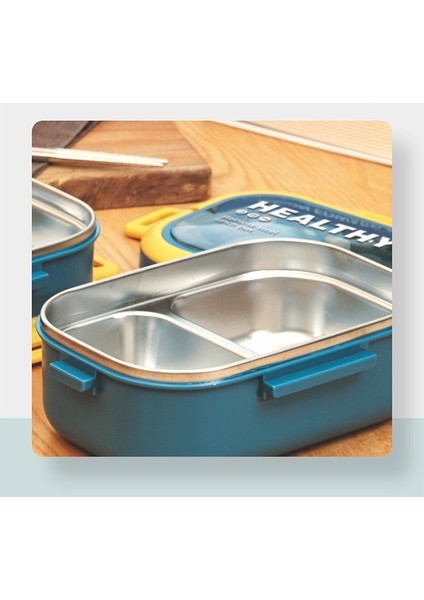 Çatal Bıçaklı Dikdörtgen Öğle Yemeği Kutusu, Öğrenciler ve Ofis Çalışanları Için Taşınabilir Öğle Yemeği Kutusu (Yurt Dışından) fiyatları