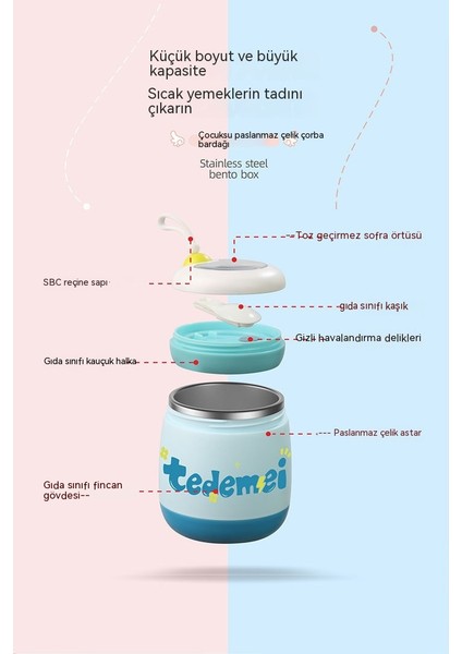 304 Paslanmaz Çelik Yalıtımlı Çorba Bardağı Öğrenci Taşınabilir Paket Servisi Olan Restoran Mühürlü Yemek Bardağı (Yurt Dışından) fırsatları