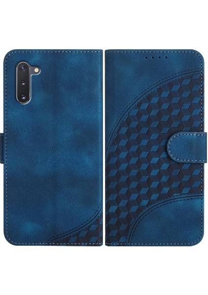 Samsung Galaxy Not 10 Için Geometrik Desen Pu Deri Kapak Çevirin (Yurt Dışından)