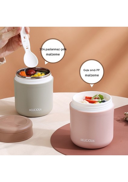 Yeni Japon Tarzı 304 Paslanmaz Çelik Yalıtımlı Çorba Bardağı Öğrenci Çorbası Püresi Süt Bardağı Kahvaltı Bardağı Taşınabilir Açık Bardak (Yurt Dışından) fırsatları