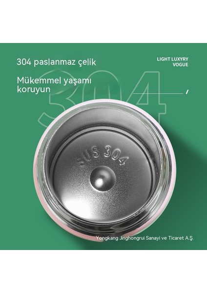 FastDeal Store Yeni 304 Paslanmaz Çelik Degrade Zıplayan Vakum Termos Açık Taşınabilir Kilit Toka Su Bardağı Erkek ve Kız Öğrenciler Için (Yurt Dışından)