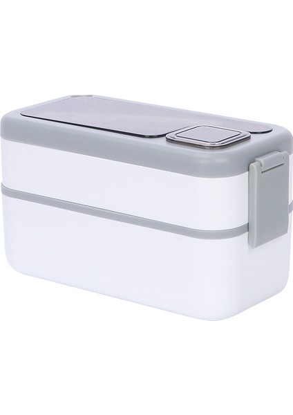 Çift Katmanlı Yemek Kabı Çatal Bıçak Takımı Sos Kutusu Öğrenci Taşınabilir Yemek Kabı (Yurt Dışından)