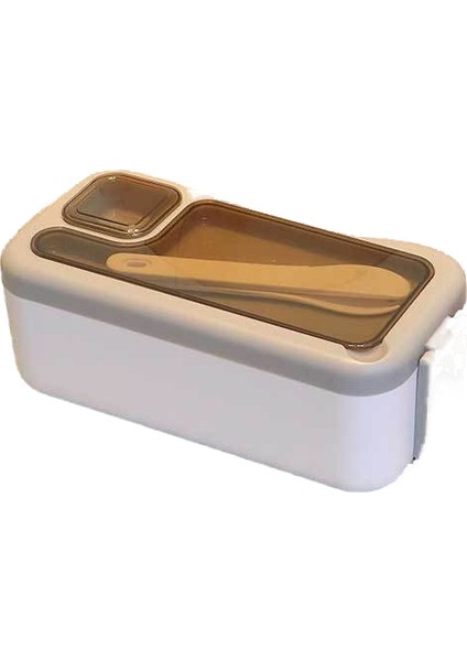 Tek Katmanlı Öğle Yemeği Kutusu Çatal Bıçak Takımı Sos Kutusu Öğrenci Taşınabilir Öğle Yemeği Kutusu (Yurt Dışından)