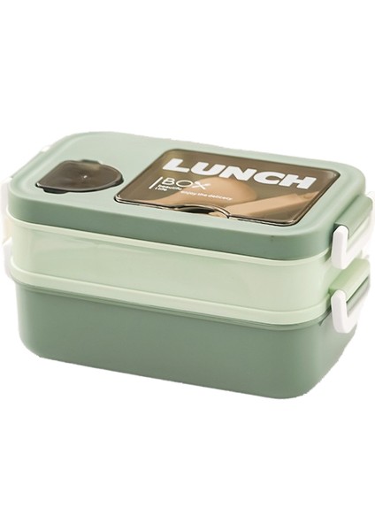 Plastik Bölünmüş Öğle Yemeği Kutusu Öğle Yemeği Kutusu Öğrenci Meyve Taşınabilir Yemek Kabı (Yurt Dışından)