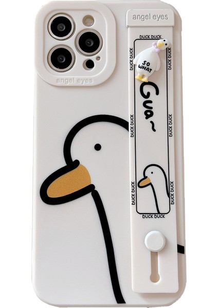 IPhone Xs/xr/11/12/13/14/15 Telefon Kılıfı, Sevimli Ördek Bilekliği Tutucu (Yurt Dışından)