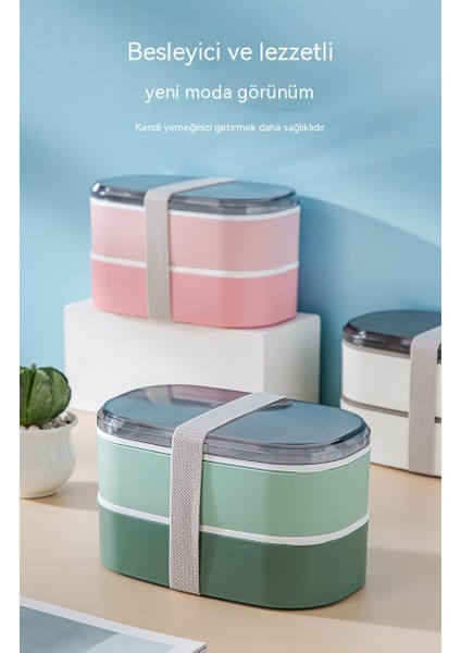 Japon Öğle Yemeği Kutusu, Ofis Çalışanları ve Öğrenciler Için Çift Katmanlı Öğle Yemeği Kutusu, Büyük Kapasiteli Öğle Yemeği Kutusu (Yurt Dışından) modelleri