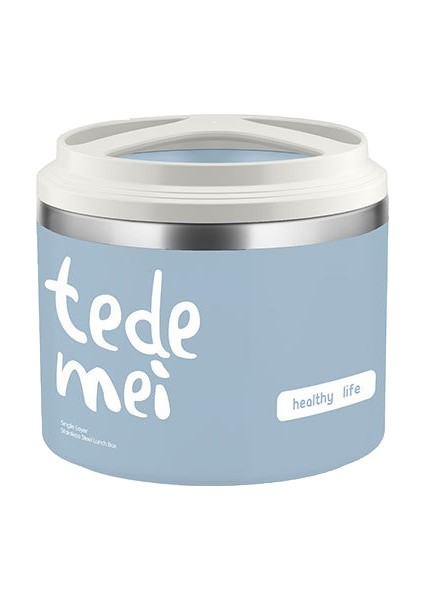 304 Paslanmaz Çelik Çorba Bardağı, Mühürlü ve Yalıtımlı Öğle Yemeği Kutusu Kovası, Yuvarlak Taşınabilir Çorba Kutusu (Yurt Dışından)