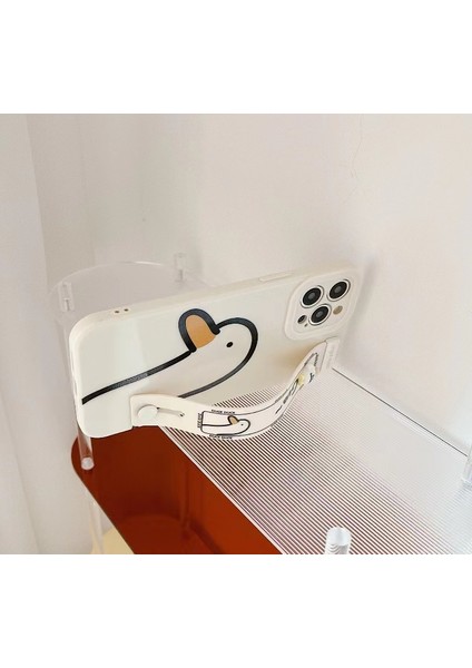 IPhone Xs/xr/11/12/13/14/15 Telefon Kılıfı, Sevimli Ördek Bilekliği Tutucu (Yurt Dışından) modelleri