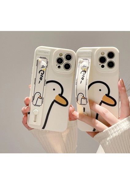 IPhone Xs/xr/11/12/13/14/15 Telefon Kılıfı, Sevimli Ördek Bilekliği Tutucu (Yurt Dışından) indirimleri