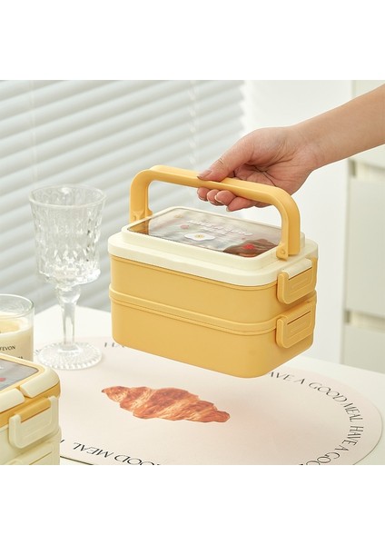 Yalıtımlı Öğle Yemeği Kutusu Paslanmaz Çelik Öğle Yemeği Kutusu Taşınabilir Çift Katmanlı Yemek Kabı (Yurt Dışından) indirimleri