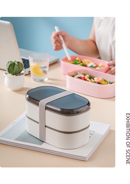 Japon Öğle Yemeği Kutusu, Ofis Çalışanları ve Öğrenciler Için Çift Katmanlı Öğle Yemeği Kutusu, Büyük Kapasiteli Öğle Yemeği Kutusu (Yurt Dışından) fırsatları