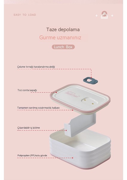 Mikrodalga Öğle Yemeği Kutusu, Ofis Çalışanı Öğle Yemeği Kutusu, Mühürlü Öğrenci Plastik Bölmeli Öğle Yemeği Kutusu (Yurt Dışından) indirimleri