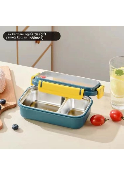 Paslanmaz Çelik Çocuk Öğle Yemeği Kutusu Yemek Kutusu Isı Yalıtım ve Anti-Ütü Bento Kutusu Ilköğretim Okulu Anaokulu Taşınabilir Bölünme Ofis Çalışanları (Yurt Dışından) fırsatları