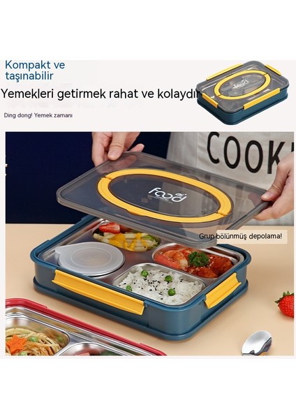 304 Paslanmaz Çelik Taşınabilir Öğle Yemeği Kutusu, Çorba Kasesi, Kaşık ve Yemek Çubukları, Öğrenci Öğle Yemeği Kutusu, Iş Öğle Yemeği Kutusu (Yurt Dışından) fiyatları