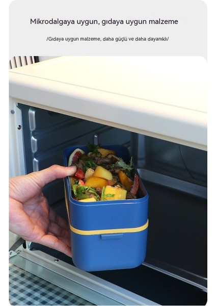 Çift Katmanlı Yemek Kabı Çatal Bıçak Takımı Sos Kutusu Öğrenci Taşınabilir Yemek Kabı (Yurt Dışından) indirimleri