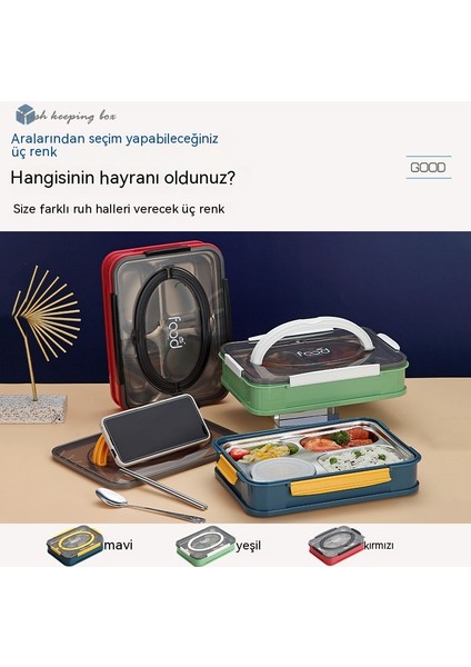 304 Paslanmaz Çelik Taşınabilir Öğle Yemeği Kutusu, Çorba Kasesi, Kaşık ve Yemek Çubukları, Öğrenci Öğle Yemeği Kutusu, Iş Öğle Yemeği Kutusu (Yurt Dışından) fırsatları